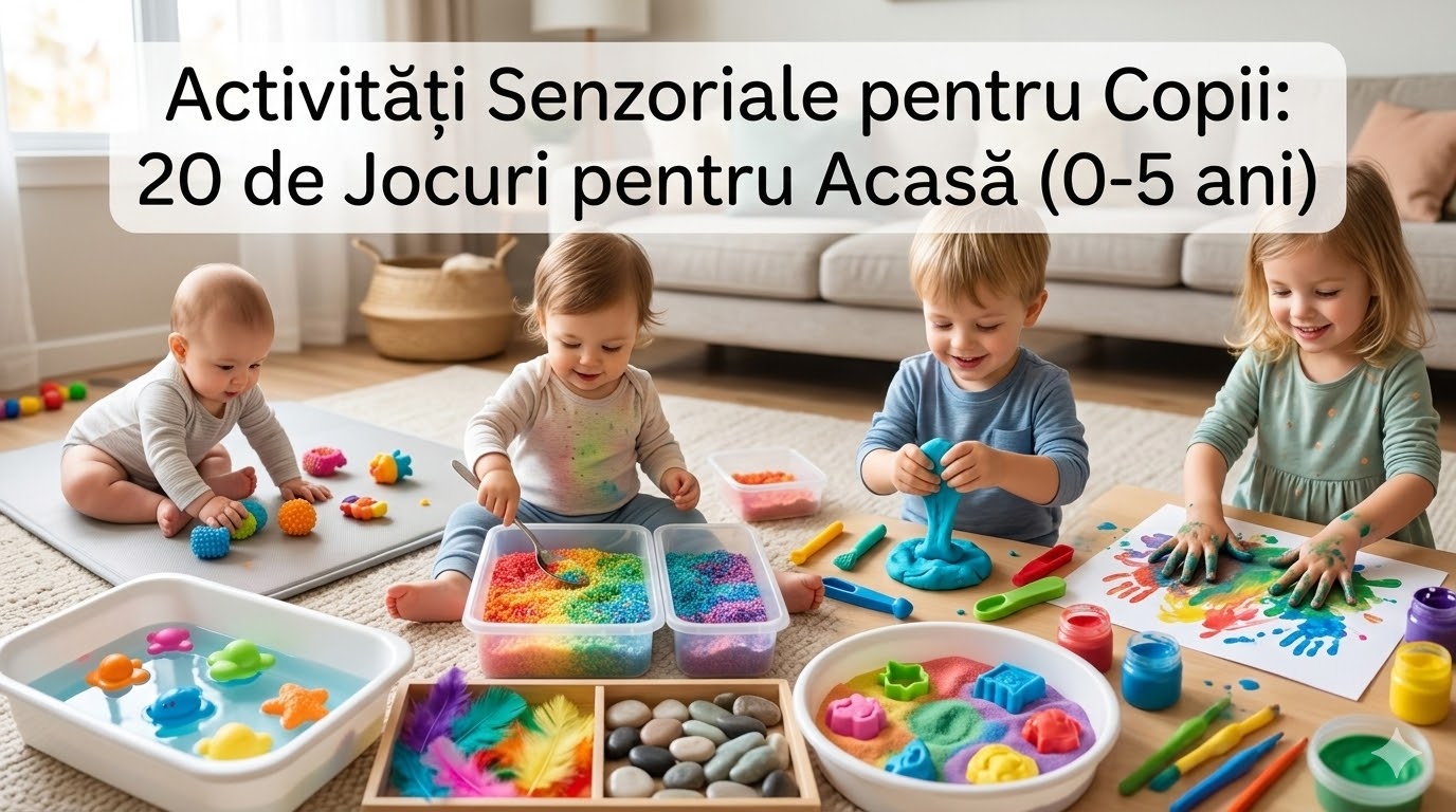 Activități senzoriale pentru copii — 20 jocuri pentru acasă