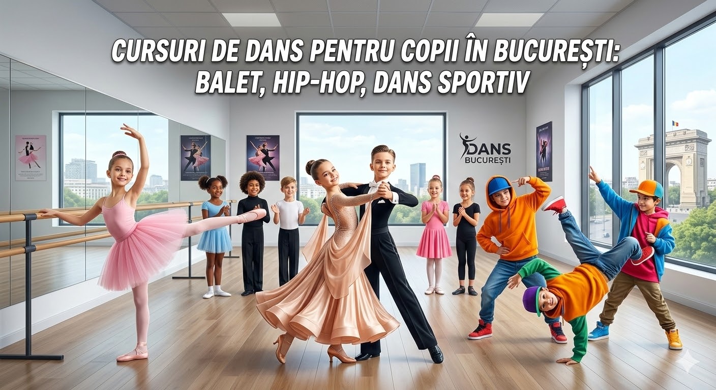 Cursuri de dans pentru copii în București: balet, hip-hop, dans sportiv